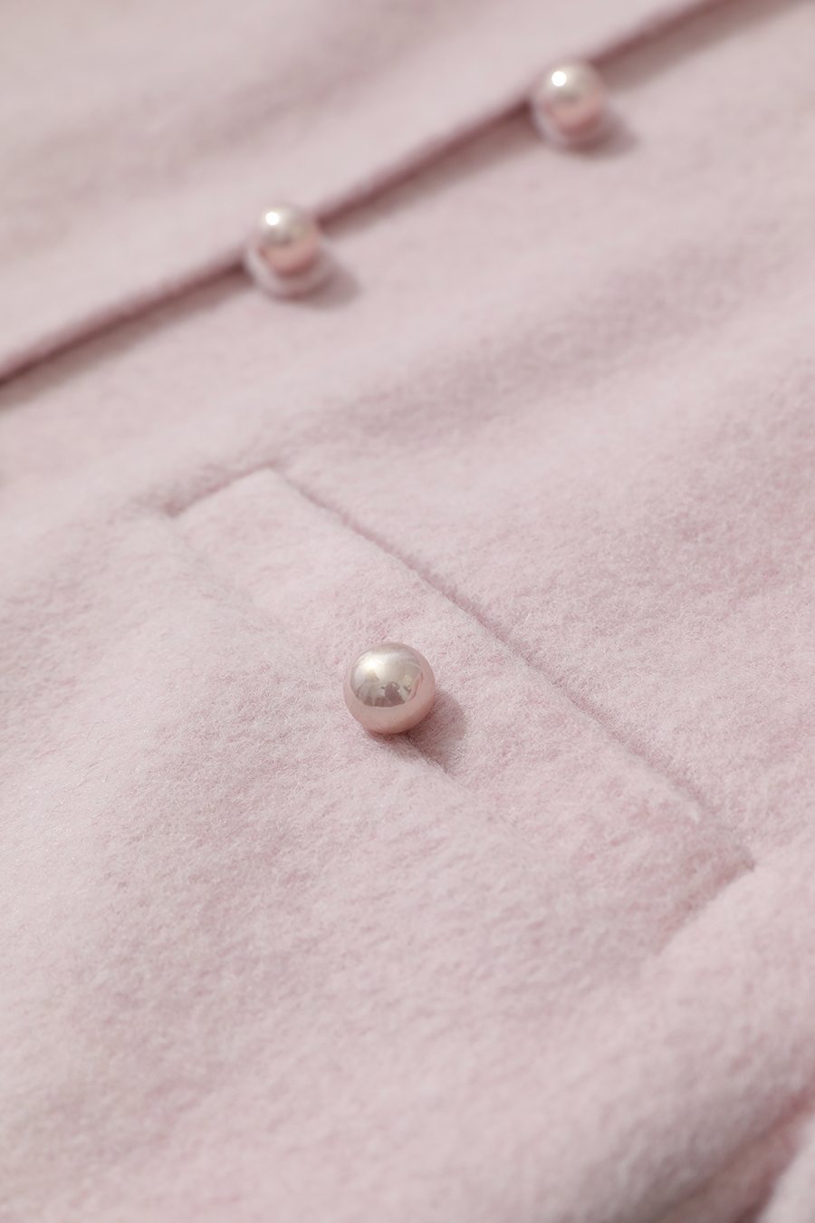 Short Loose Wool Double-Faced Tweed Coat|AMII-AMII.com