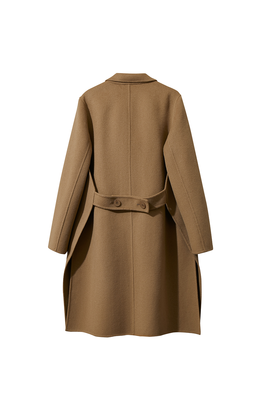 Side Slit Mid-Length Double-Faced Tweed Coat|AMII-AMII.com