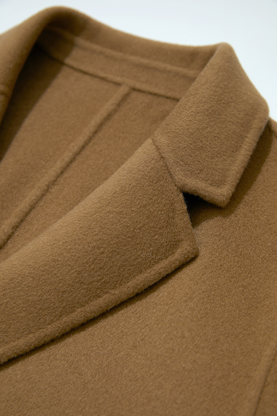 Side Slit Mid-Length Double-Faced Tweed Coat|AMII-AMII.com