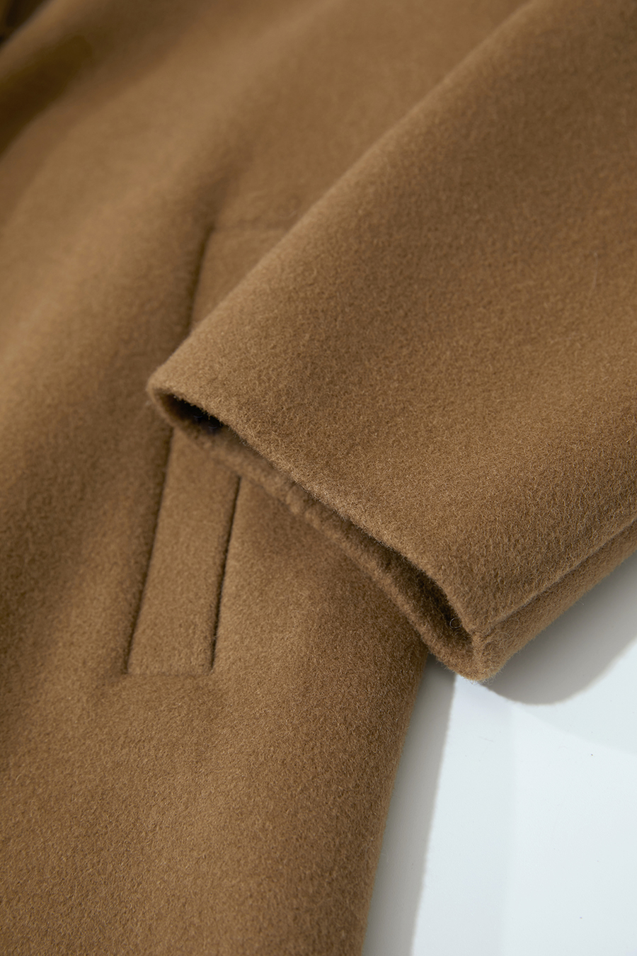 Side Slit Mid-Length Double-Faced Tweed Coat|AMII-AMII.com