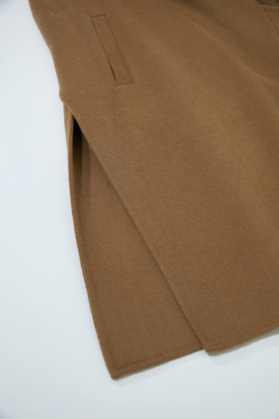 Side Slit Mid-Length Double-Faced Tweed Coat|AMII-AMII.com