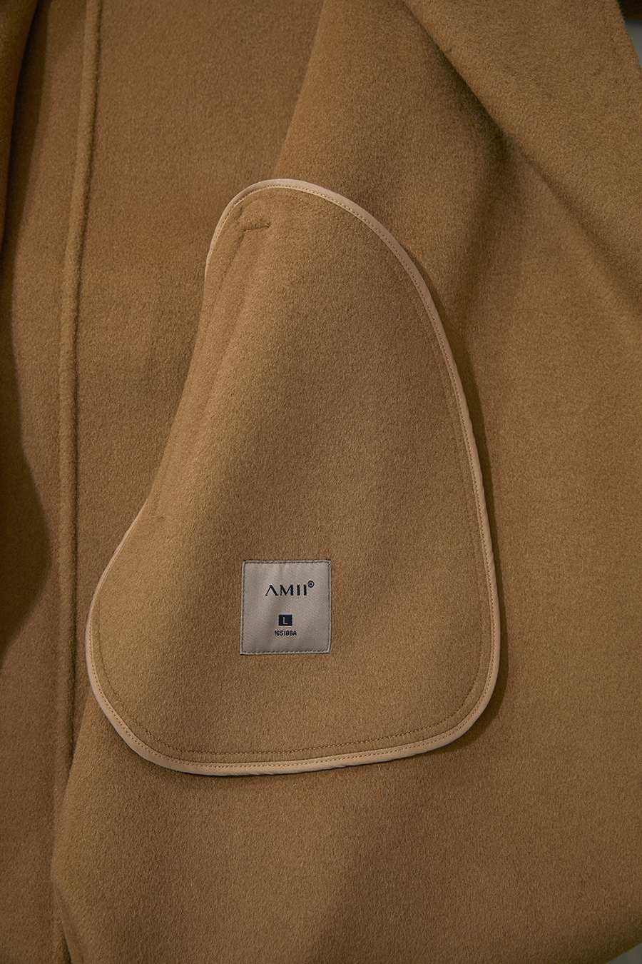 Side Slit Mid-Length Double-Faced Tweed Coat|AMII-AMII.com