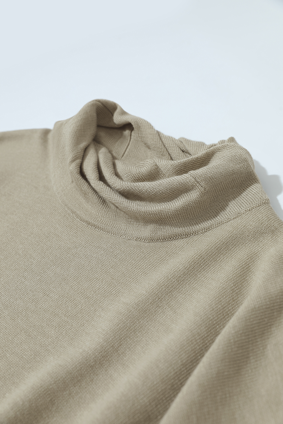 High Neck Drop Shoulder Loose Sweater|AMII-AMII.com