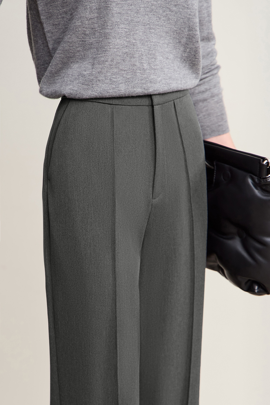 Thin Fleece Lined Micro - Flare Pants|AMII-AMII.com