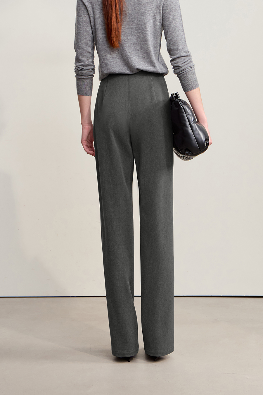 Thin Fleece Lined Micro - Flare Pants|AMII-AMII.com