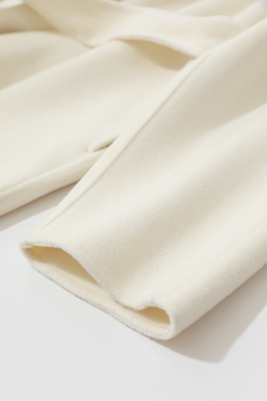 Belted Mid-length Wool Coat