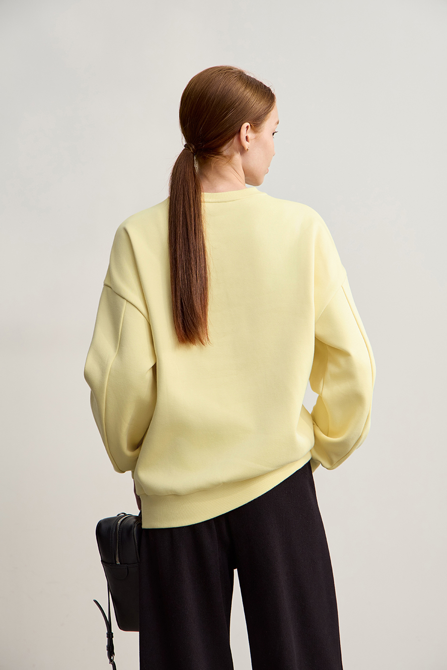 Color Block Embroidered Fleece Hoodie|AMII-AMII.com