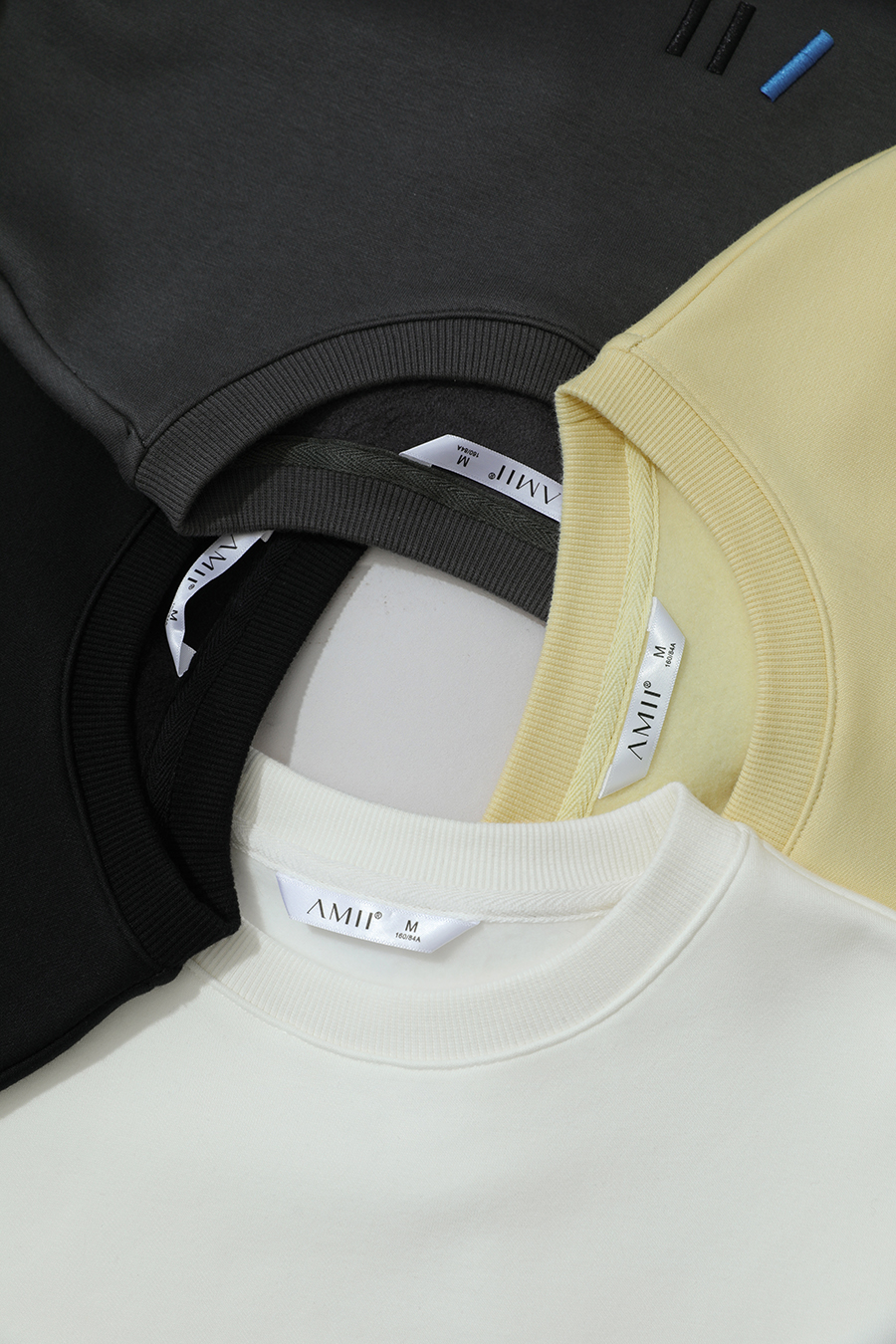 Color Block Embroidered Fleece Hoodie|AMII-AMII.com