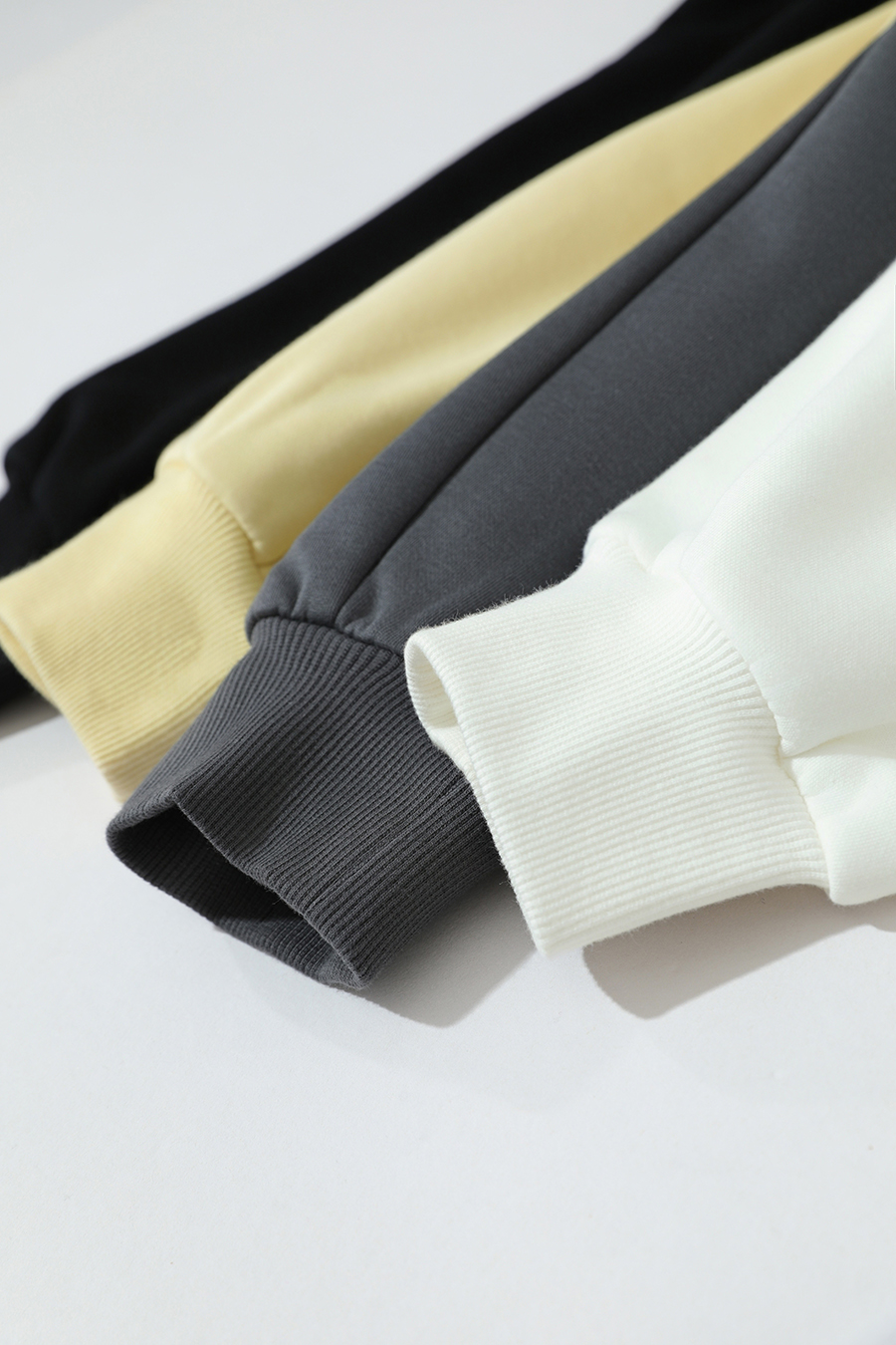 Color Block Embroidered Fleece Hoodie|AMII-AMII.com