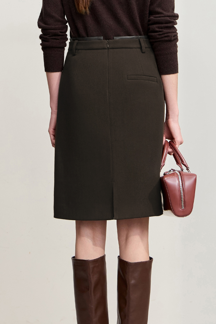 Fitted Mid - Length Skirt|AMII-AMII.com