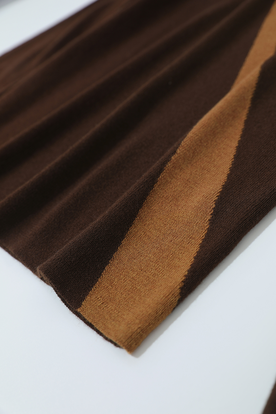 Turtleneck Color Block Slim Fit Sweater|AMII-AMII.com