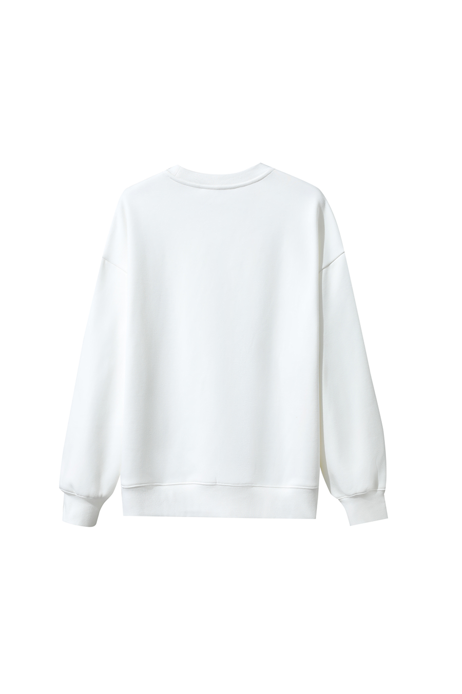 Printed Embroidery Fleece - lined Sweatshirt|AMII-AMII.com