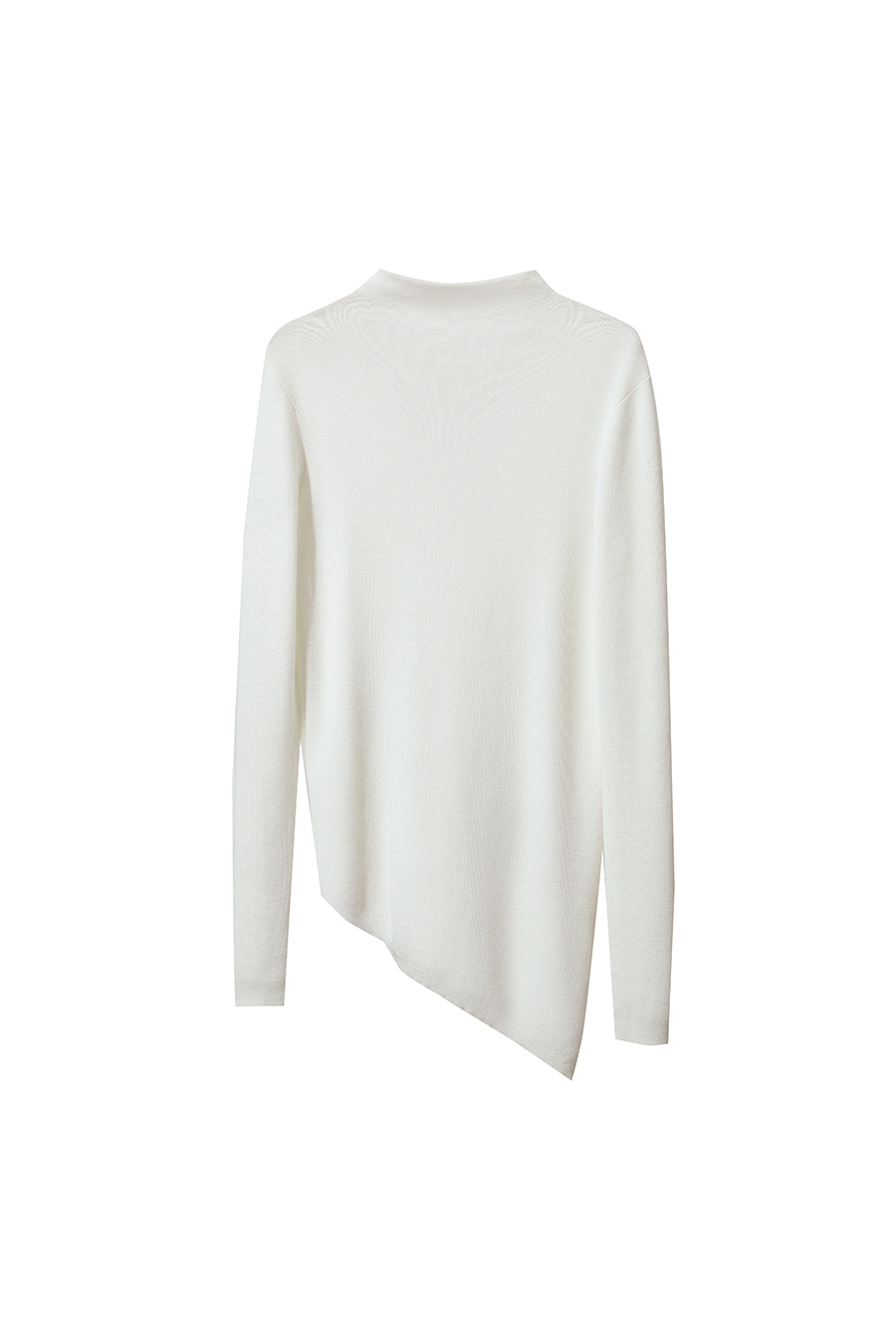 Turtleneck Asymmetric Hem Sweater|AMII-AMII.com