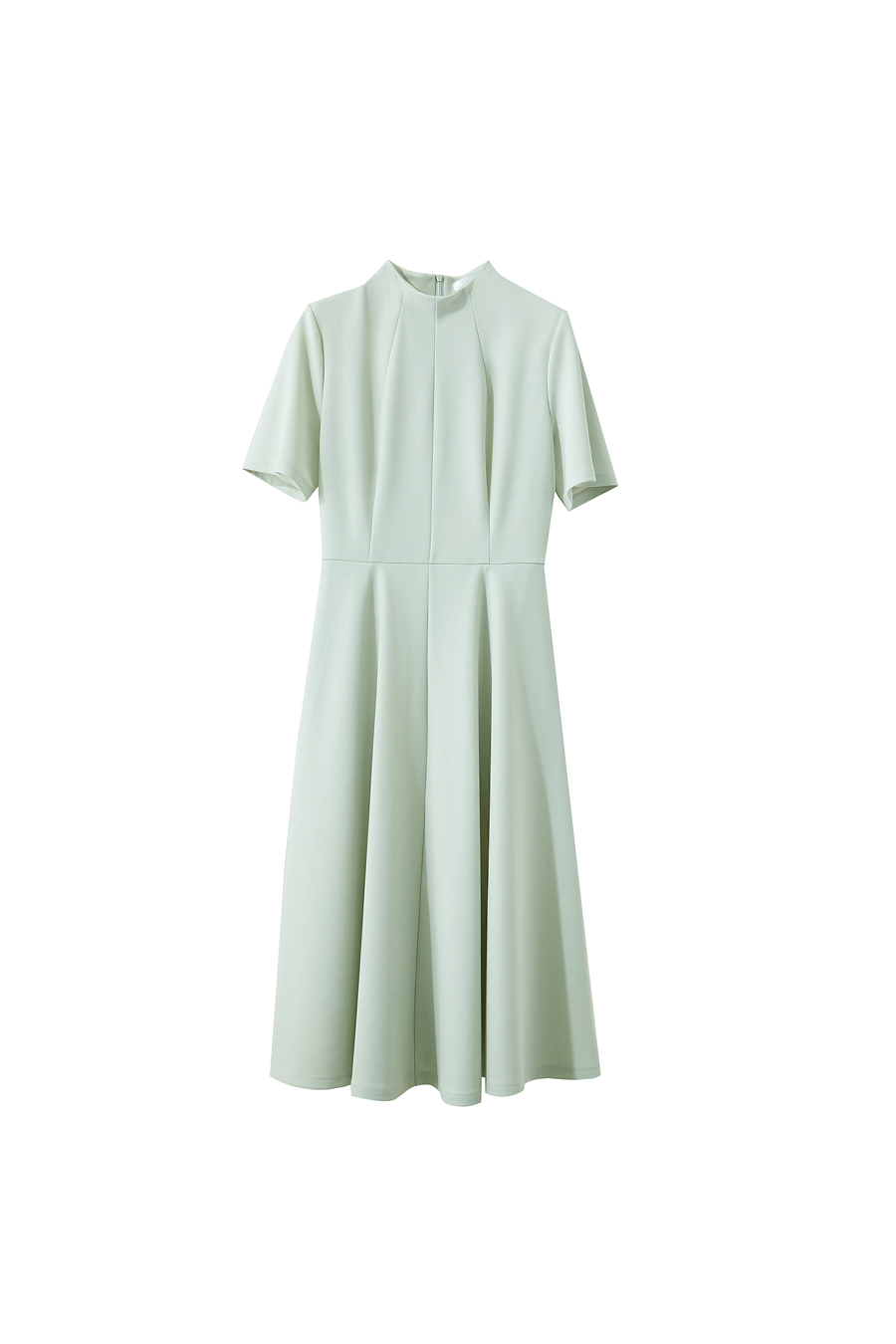 Stand Collar Waist Dress