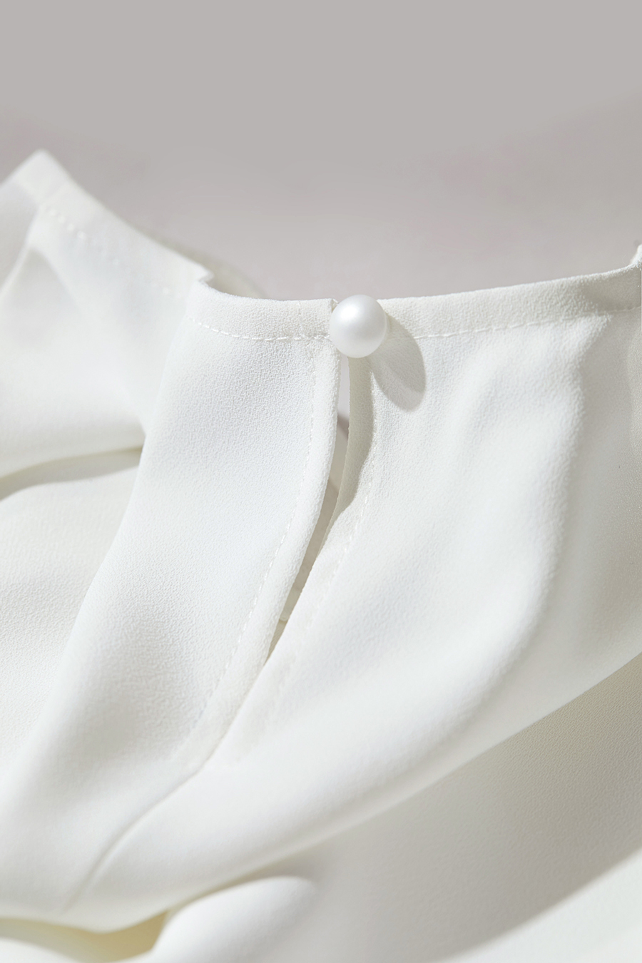 3D Floral Beaded Chiffon Blouse