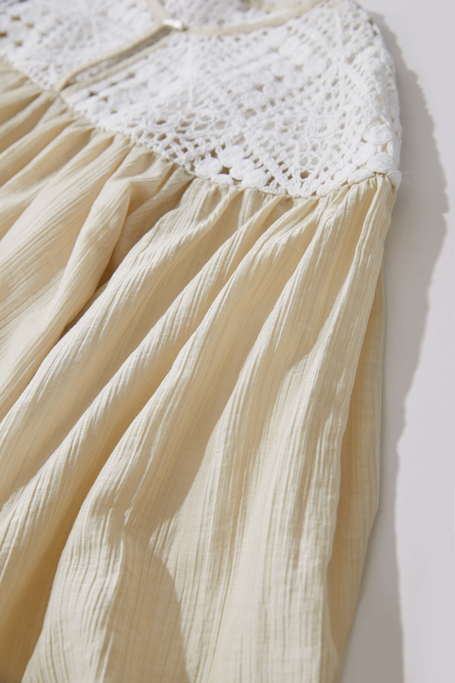 Crochet Lace Chiffon Blouse