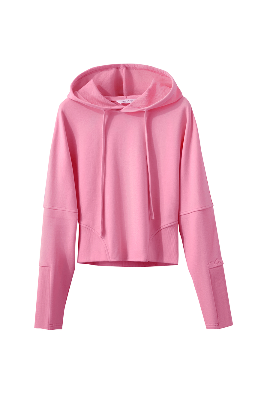 Hooded Embroidered Short Hoodie|AMII-AMII.com