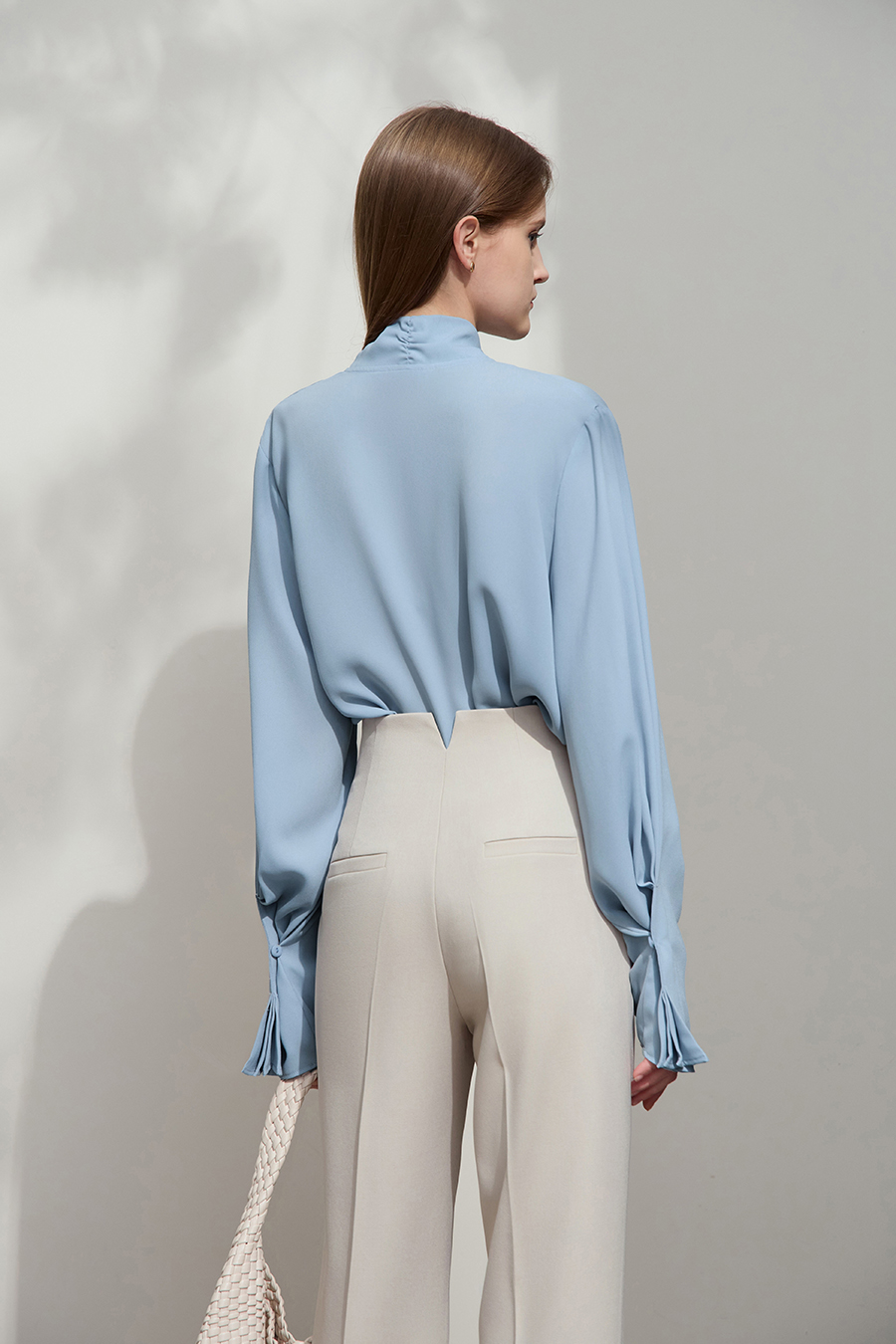 Loose Ribbon Chiffon Blouse|AMII-AMII.com