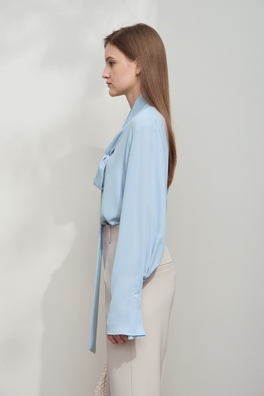 Loose Ribbon Chiffon Blouse|AMII-AMII.com