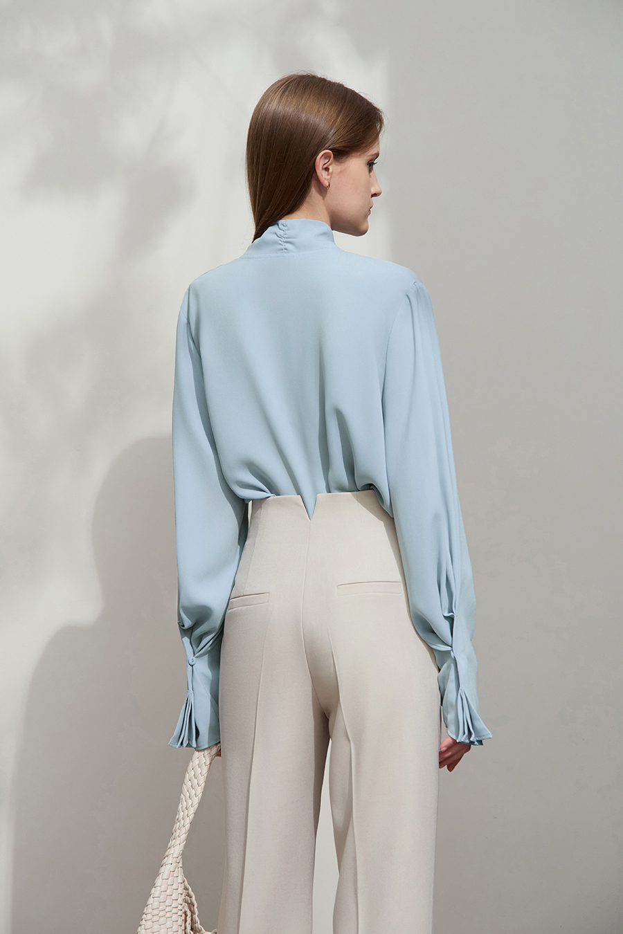 Loose Ribbon Chiffon Blouse|AMII-AMII.com