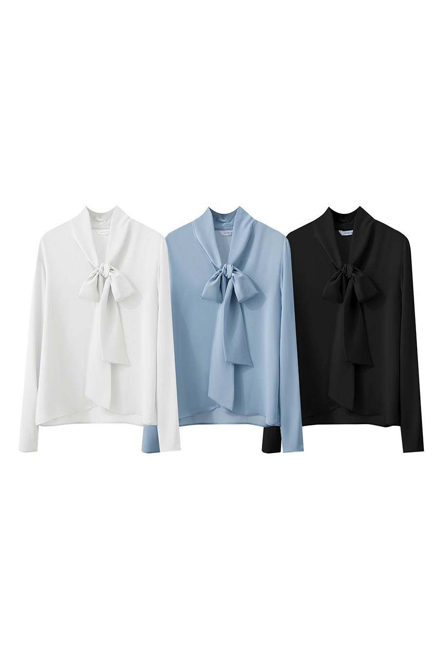 Loose Ribbon Chiffon Blouse|AMII-AMII.com