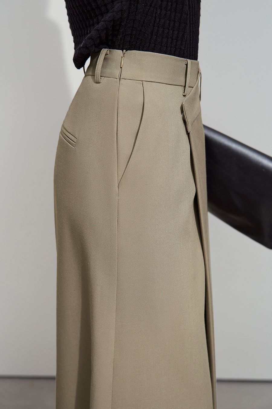 Asymmetric Overlay Skirt|AMII-AMII.com