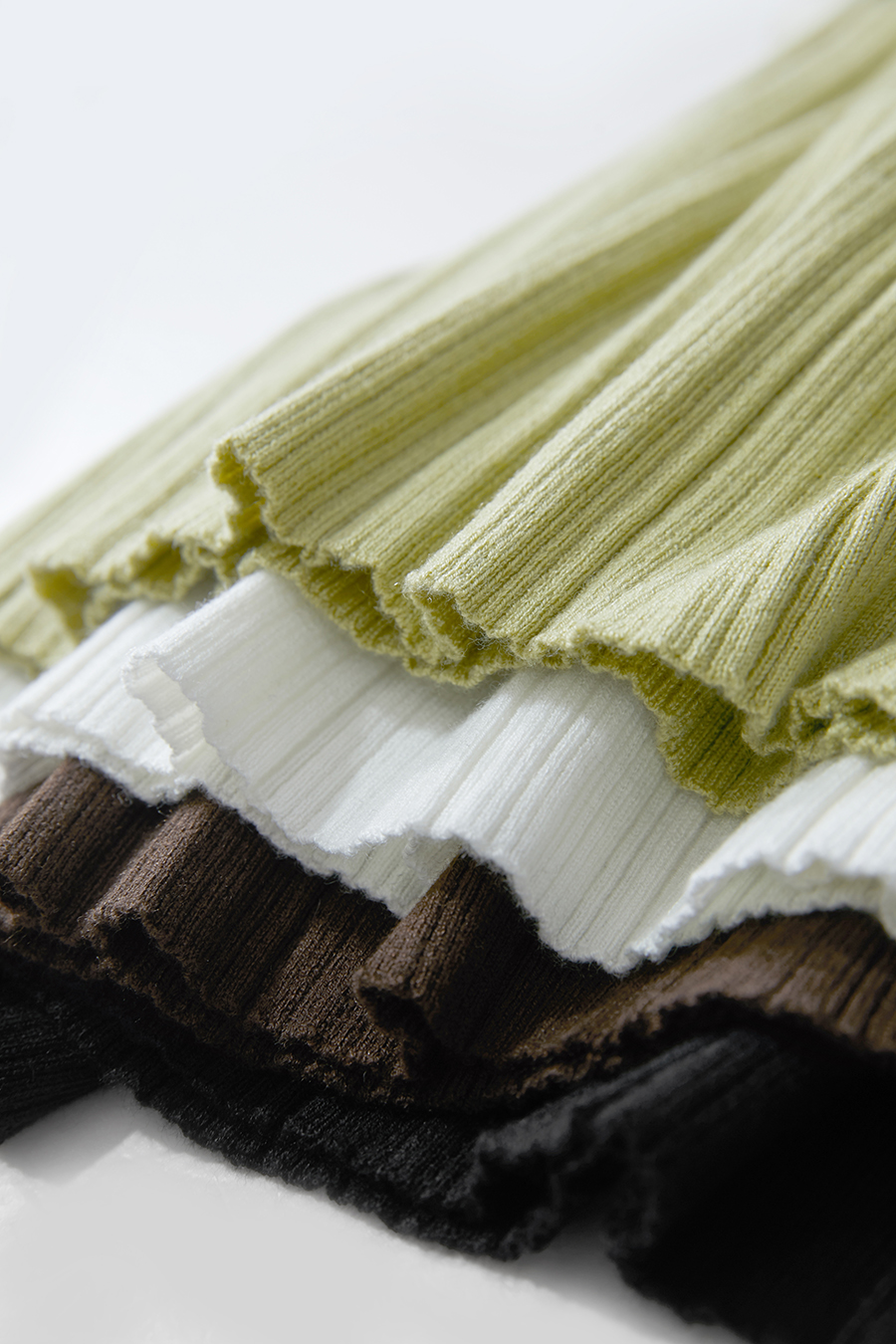 Droplet Neck Mid-sleeve Knit Top