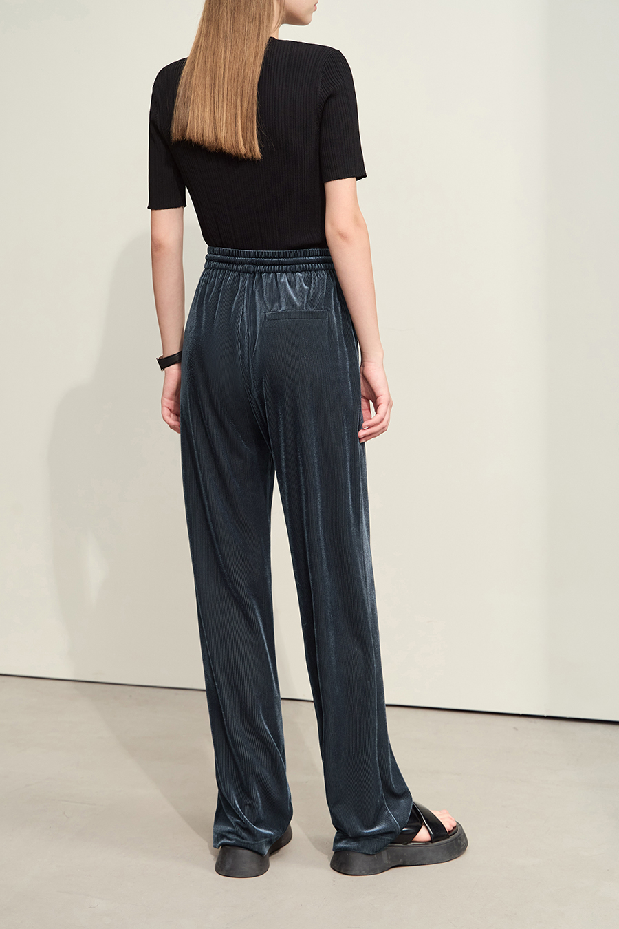 Stretchy Velvet Casual Pants