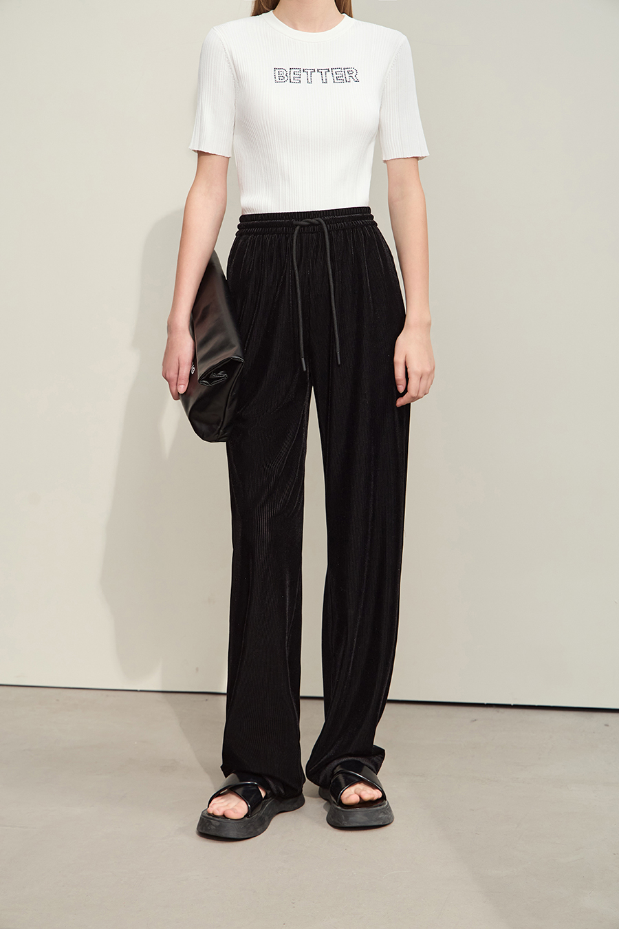 Stretchy Velvet Casual Pants