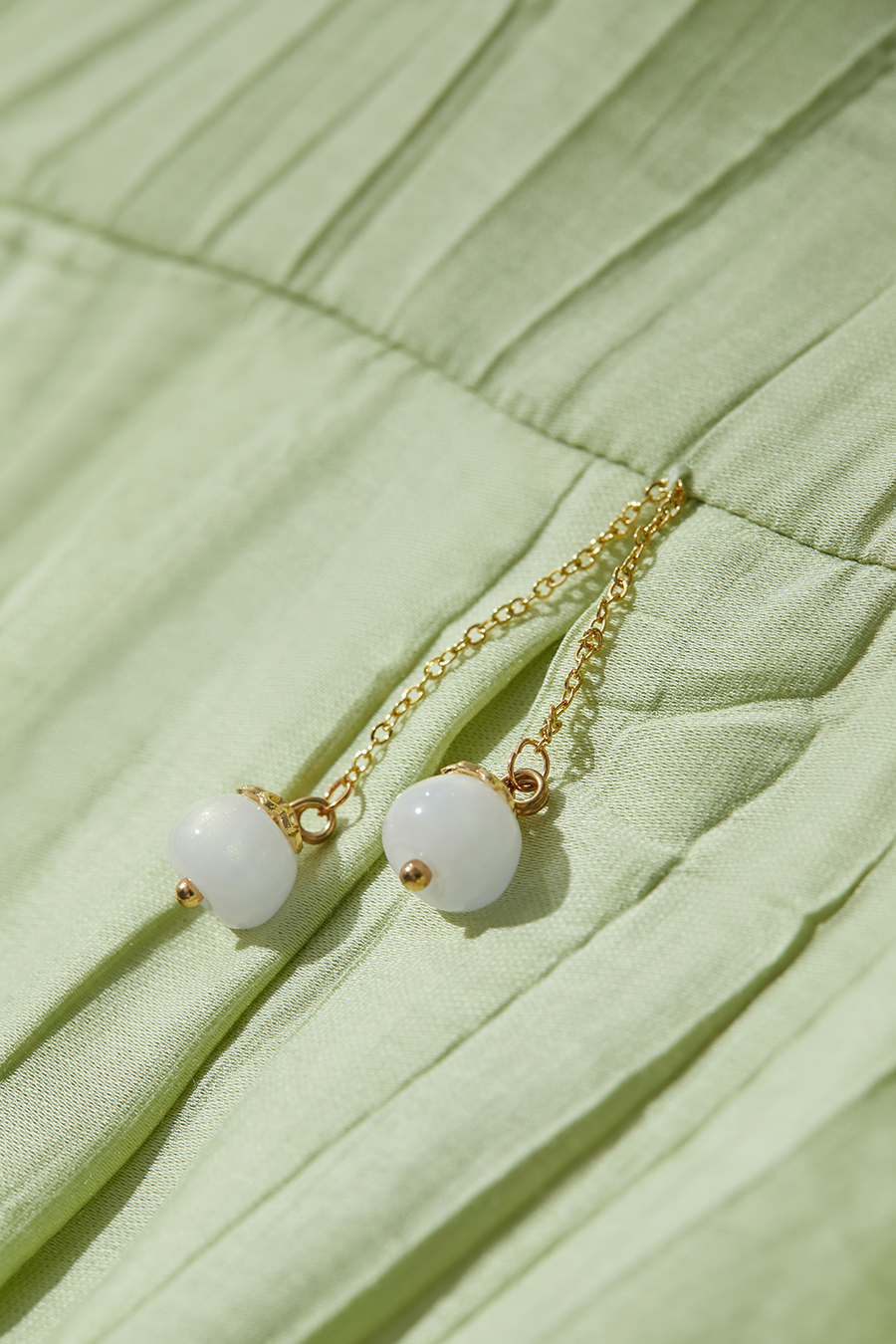 Pleated Textured Chiffon Blouse