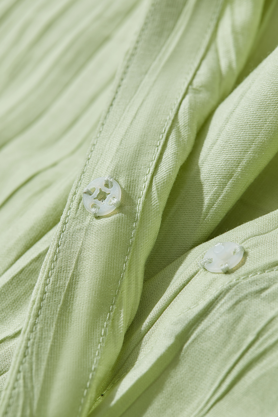 Pleated Textured Chiffon Blouse