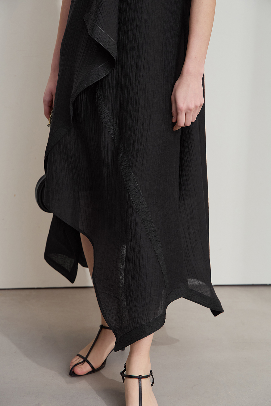 Lyocell V-neck Dress