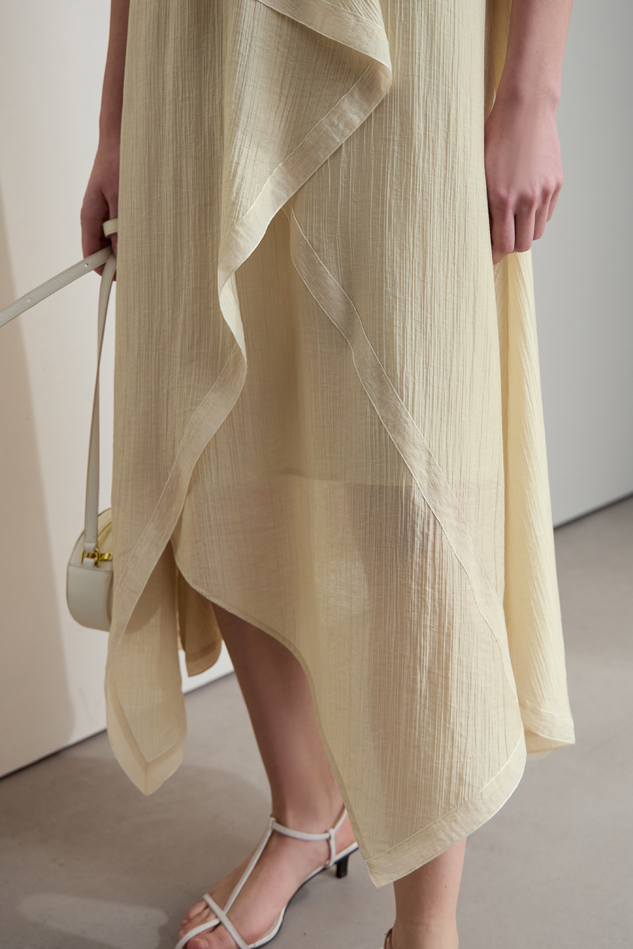 Lyocell V-neck Dress