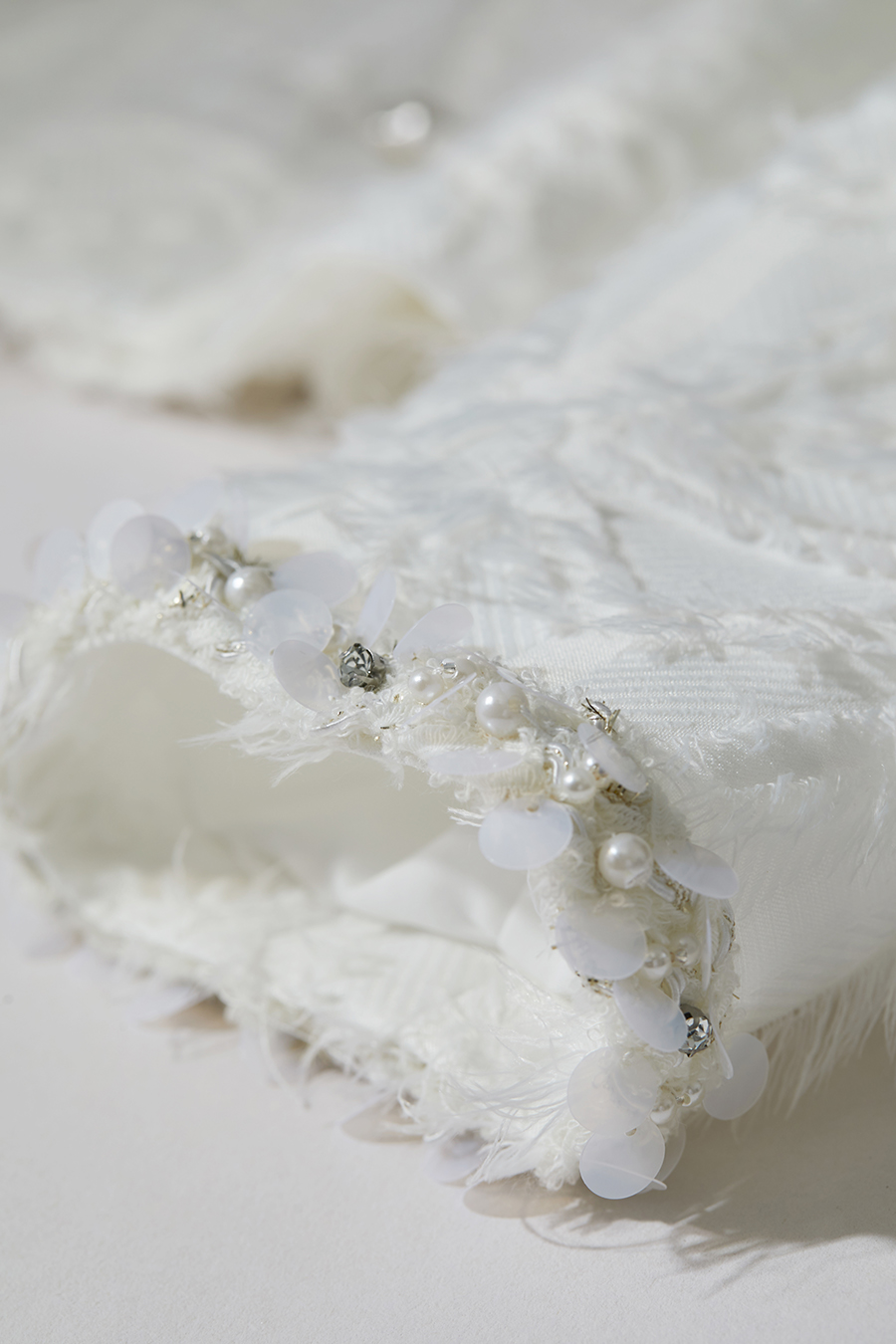 Sequin Trim Elegant Coat