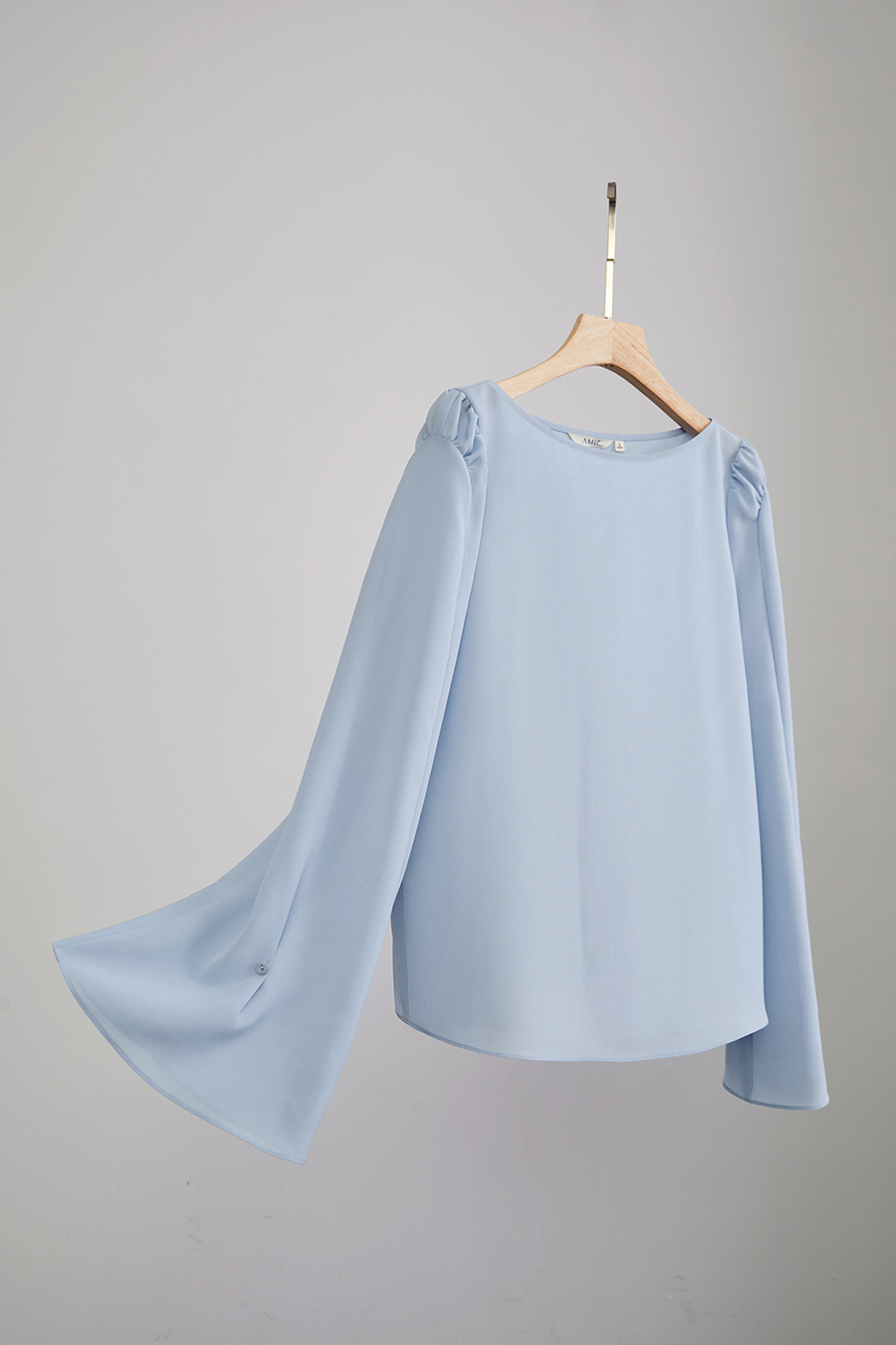 Convertible Bell Sleeve Chiffon Blouse
