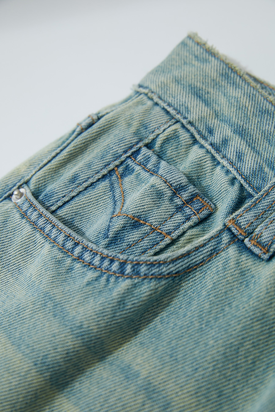 Vintage Straight Denim Pants