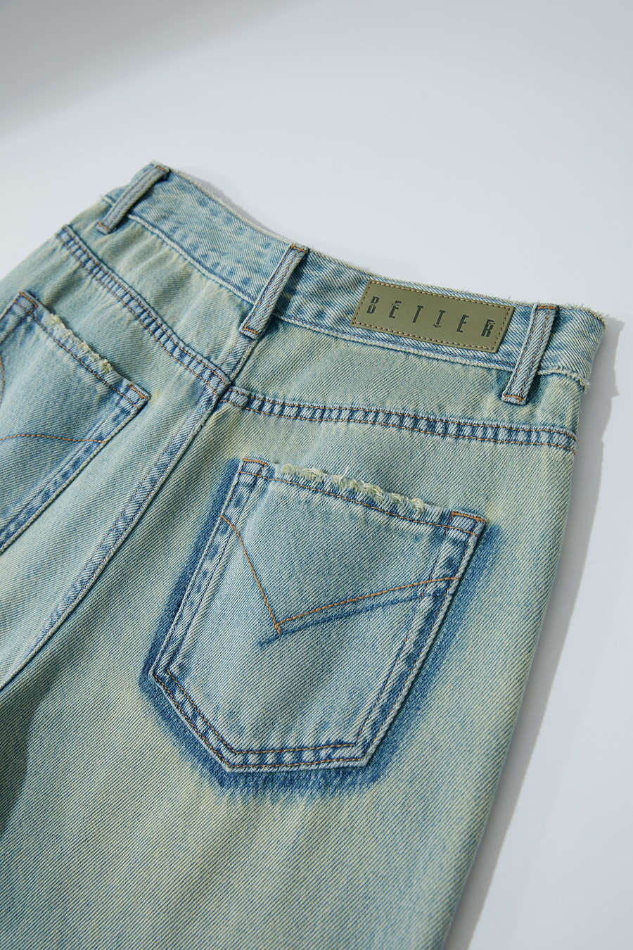 Vintage Straight Denim Pants