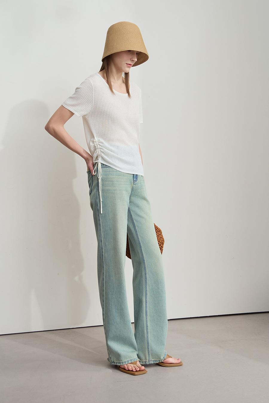 Vintage Straight Denim Pants