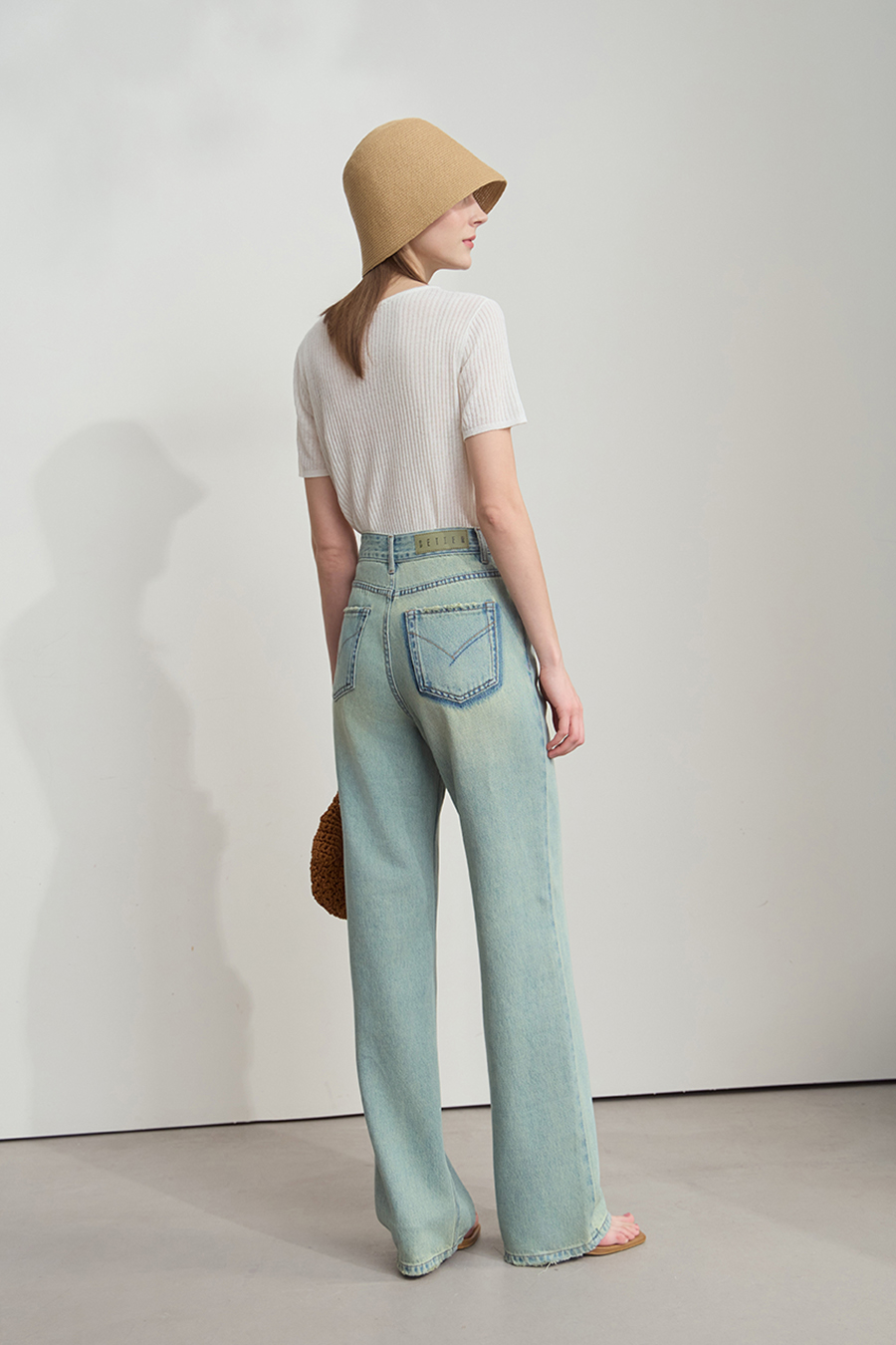 Vintage Straight Denim Pants