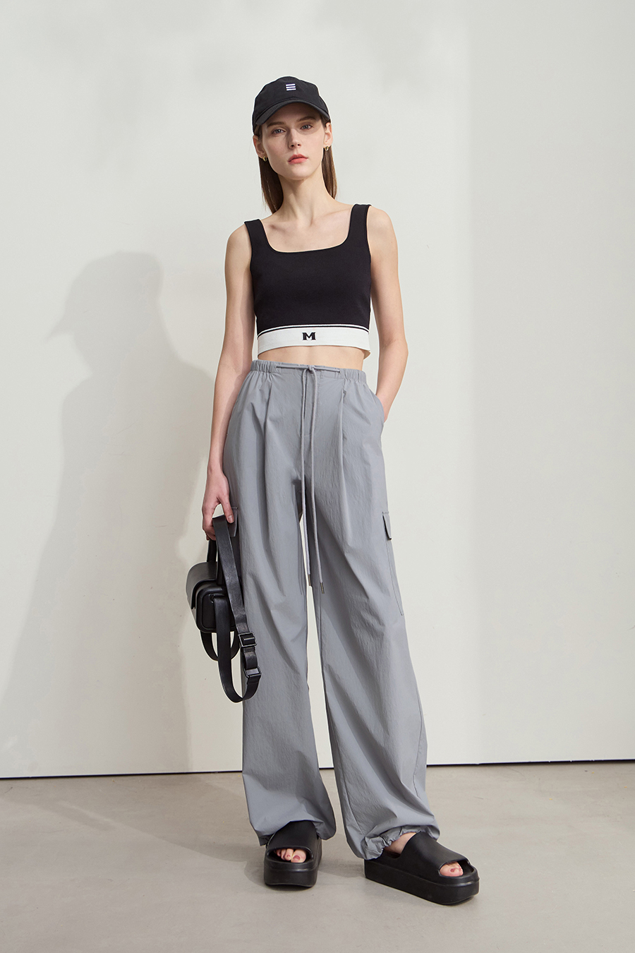 Workwear-style casual trousers|AMII