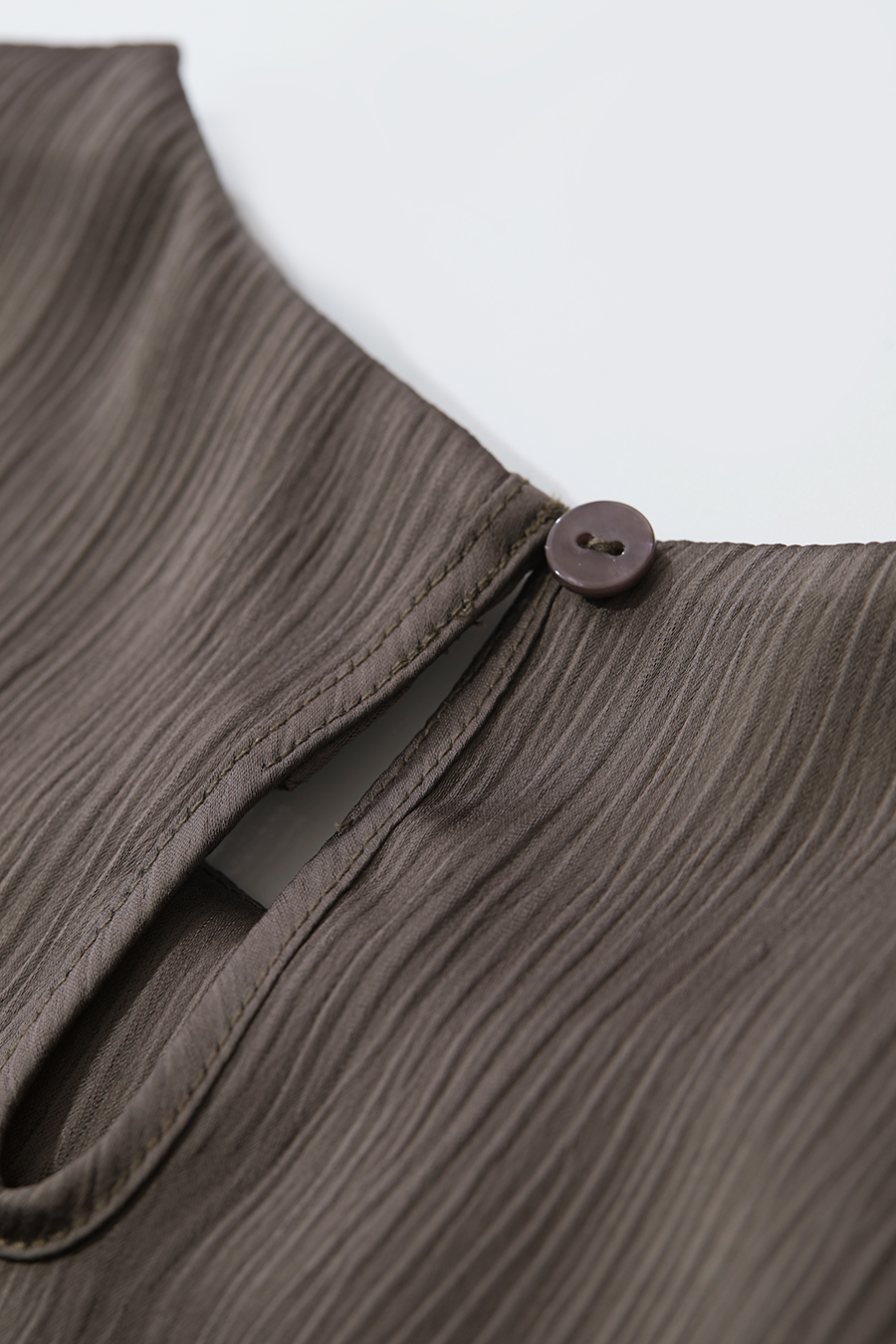 Crinkled Satin Dress+ Casual Pants