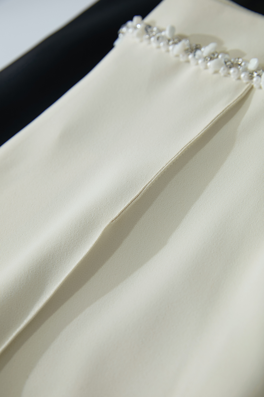 Rhinestone Decor Casual Pants