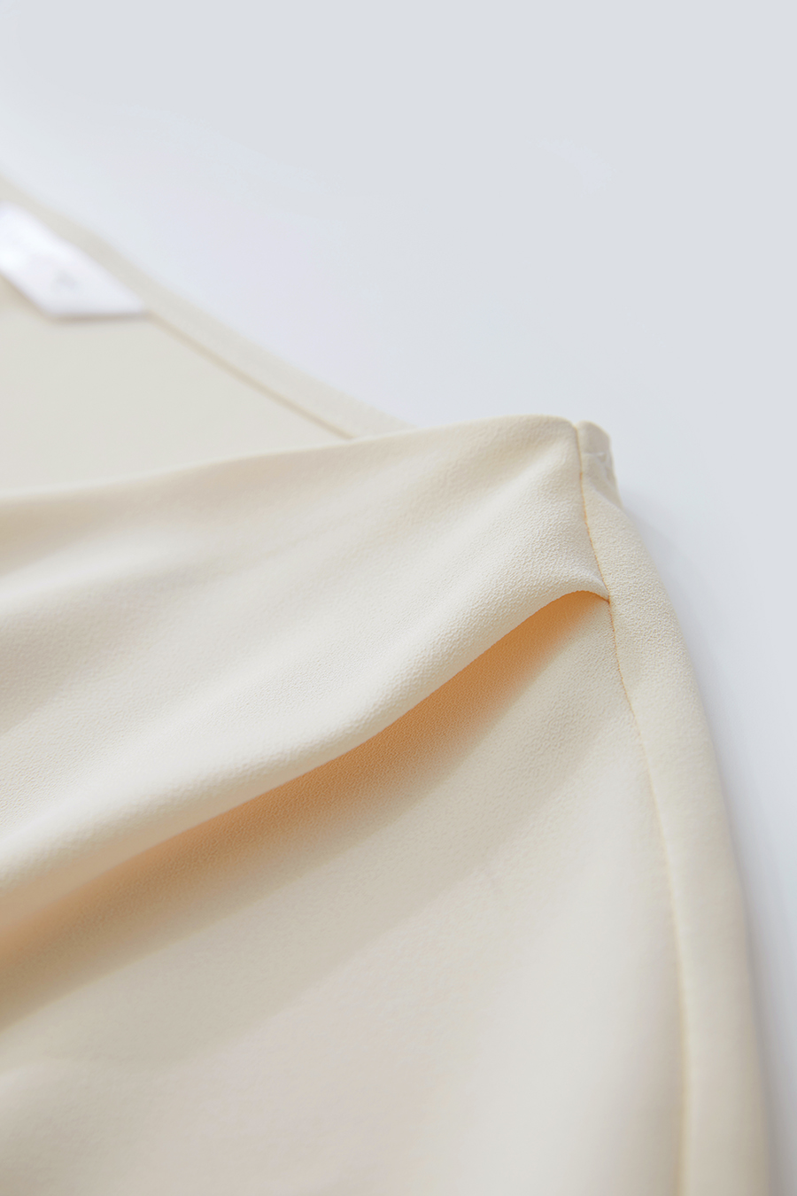 Draped Neck Raglan Chiffon Blouse