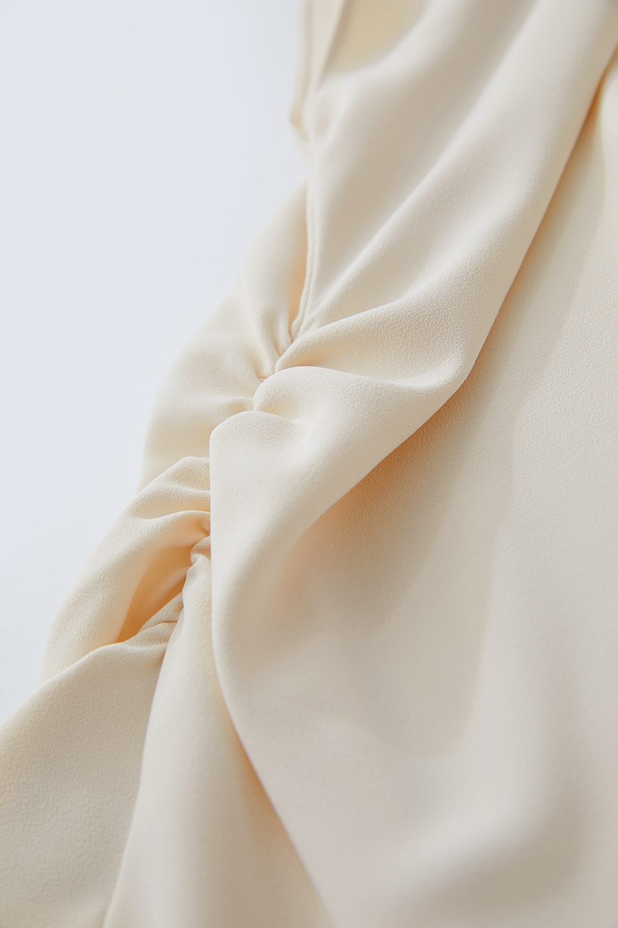 Draped Neck Raglan Chiffon Blouse