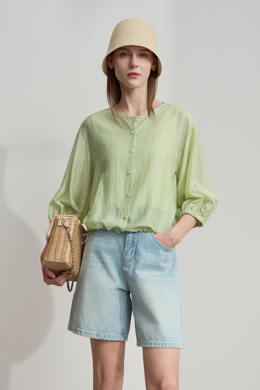 Lyocell Textured Shirt