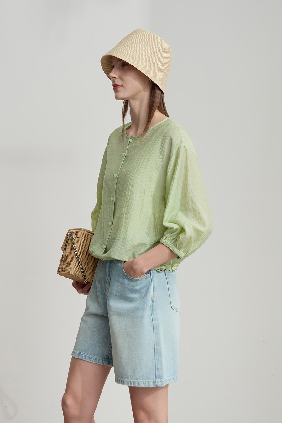 Lyocell Textured Shirt