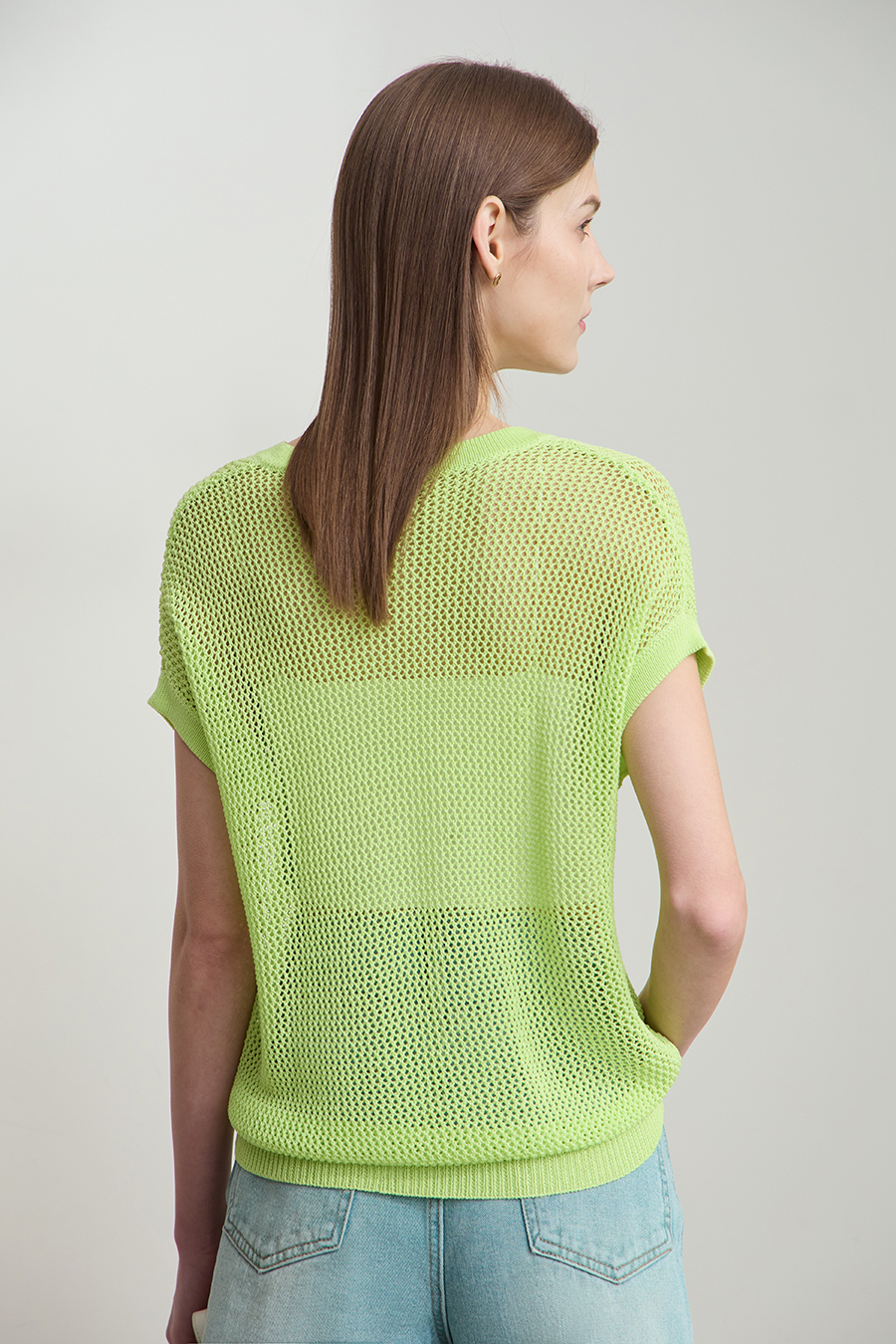 Openwork Knit Sweater