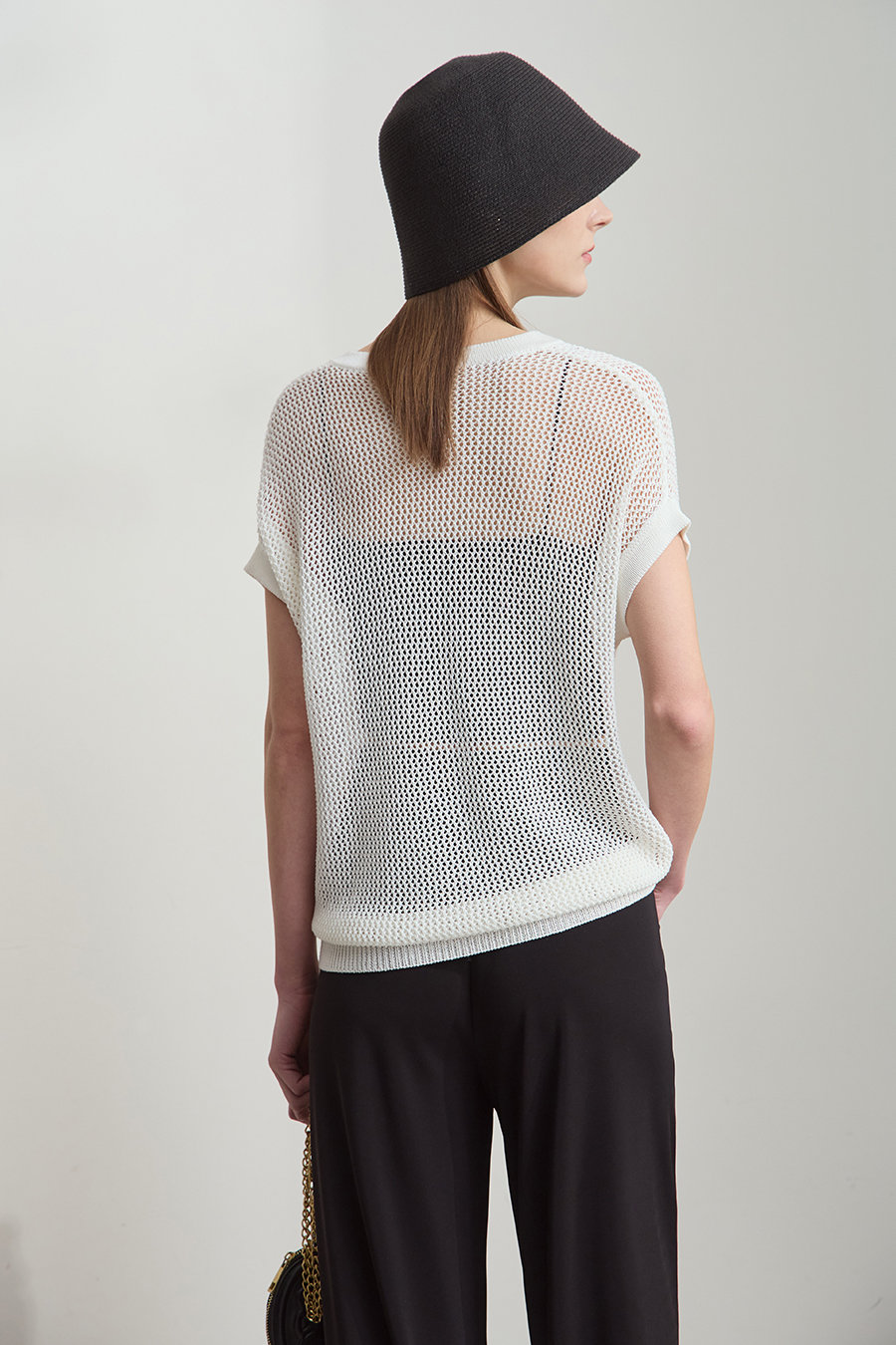 Openwork Knit Sweater