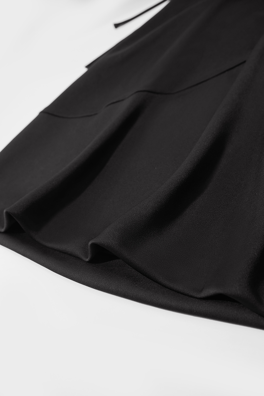 Thin Belt Cowl Neck Dress
