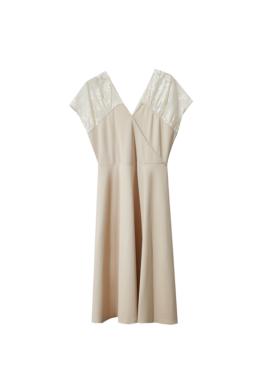 Waist-defined A-line dress|AMII